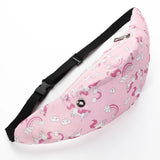 Flamingo Outdoor Waist Bag Colorful Cartoon Hiking Beltbag