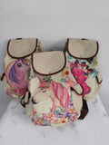 Flamingo Queen Drawstring Backpack Bag