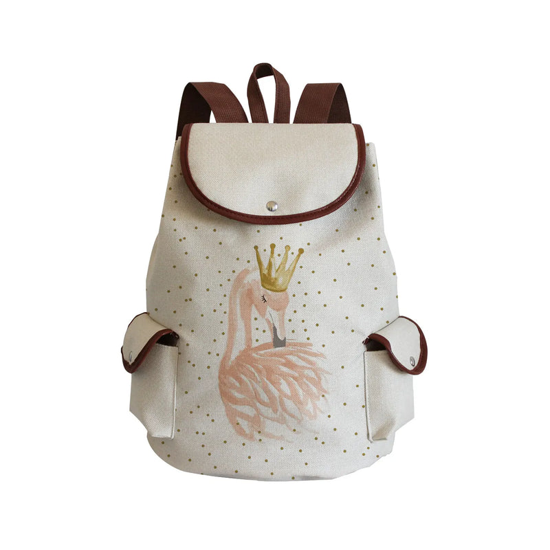 Flamingo Queen Drawstring Backpack Bag