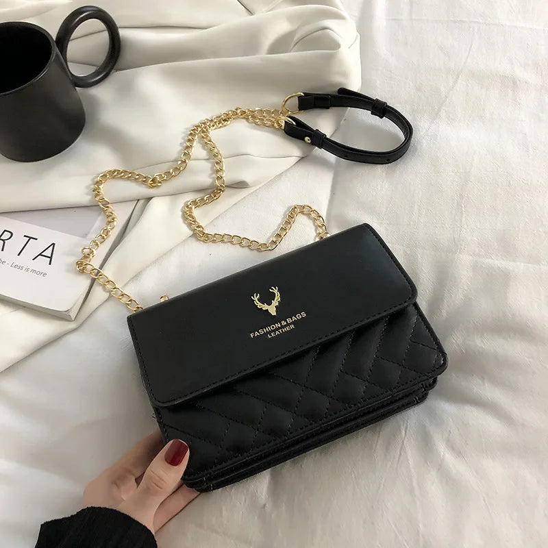Diamond Lattice Crossbody Bag for Women Leisure Handbags