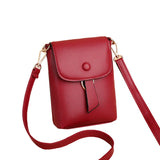 Mini PU Leather Flap Crossbody Bag for Girls