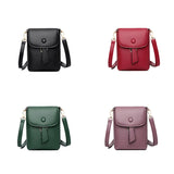 Mini PU Leather Flap Crossbody Bag for Girls
