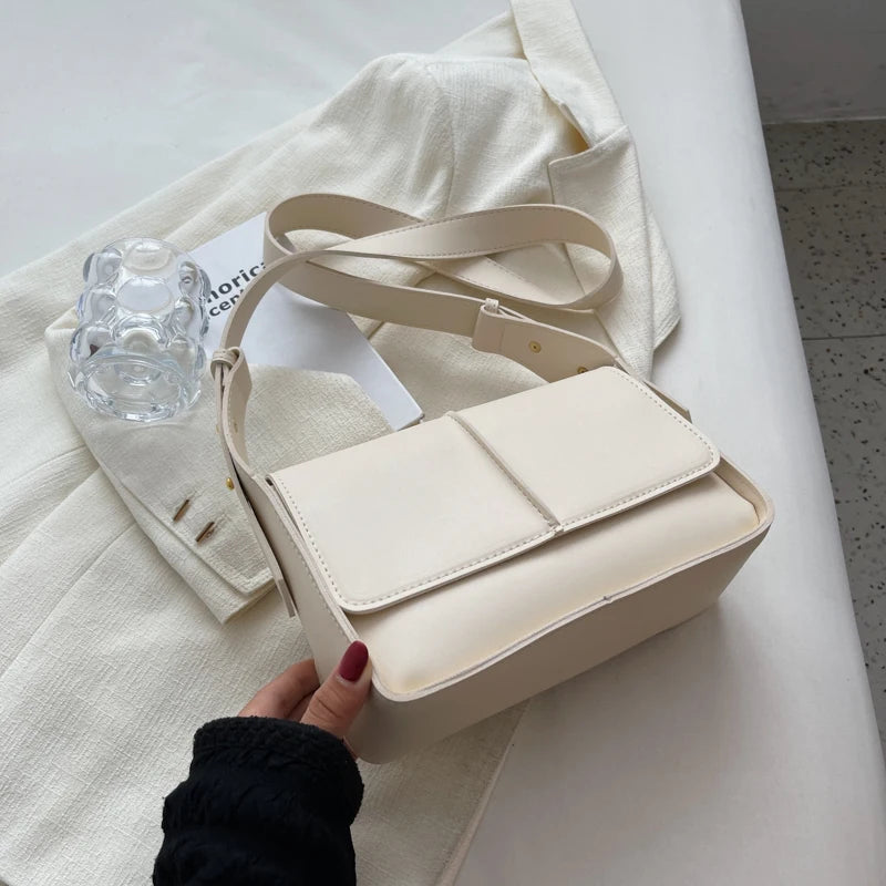 Women's PU Leather Flap Crossbody Bag