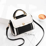 Flap Leather Crossbody Bag for Women Vintage Style