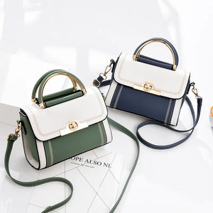 Flap Leather Crossbody Bag for Women Vintage Style