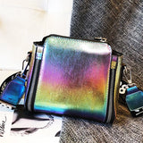Flash Laser Women Letter Shoulder Bag Messenger Bags