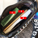 Flash Laser Women Letter Shoulder Bag Messenger Bags