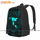 Flat Earth Map Earth Is Flat Firmament Plies World Order Backpack