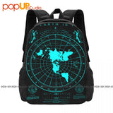 Flat Earth Map Earth Is Flat Firmament Plies World Order Backpack