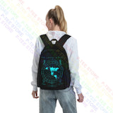 Flat Earth Map Earth Is Flat Firmament Plies World Order Large Capacity Backpack