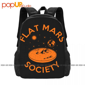 Flat Mars Society Backpack Large Capacity Travel Softback