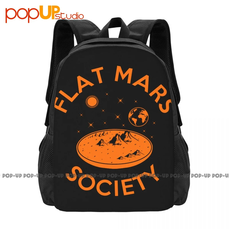 Flat Mars Society Backpack Large Capacity Travel Softback