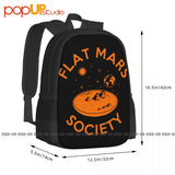 Flat Mars Society Backpack Large Capacity Travel Softback