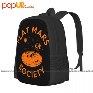Flat Mars Society Backpack Large Capacity Travel Softback
