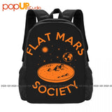 Flat Mars Society Backpack Large Capacity Travel Softback