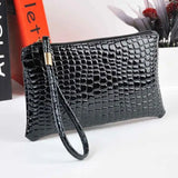 Leather Finger Ring Phone Wallet Men Women Clutch Bag