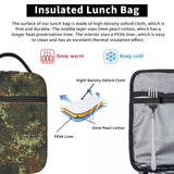 Flecktarn Camo Insulated Lunch Bag Waterproof Thermal Lunch Tote