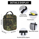 Flecktarn Camo Reusable Lunch Box Leakproof Insulated Cooler Bag