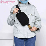 Plush Waist Bag Zip Pocket Adjustable Strap for Sports