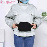 Plush Waist Bag Zip Pocket Adjustable Strap for Sports