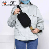 Plush Shoulder Bag with Zipper Pocket for Women