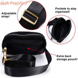 Plush Waist Bag Zipper Pocket Women Messenger Bag for Outdoor Sports