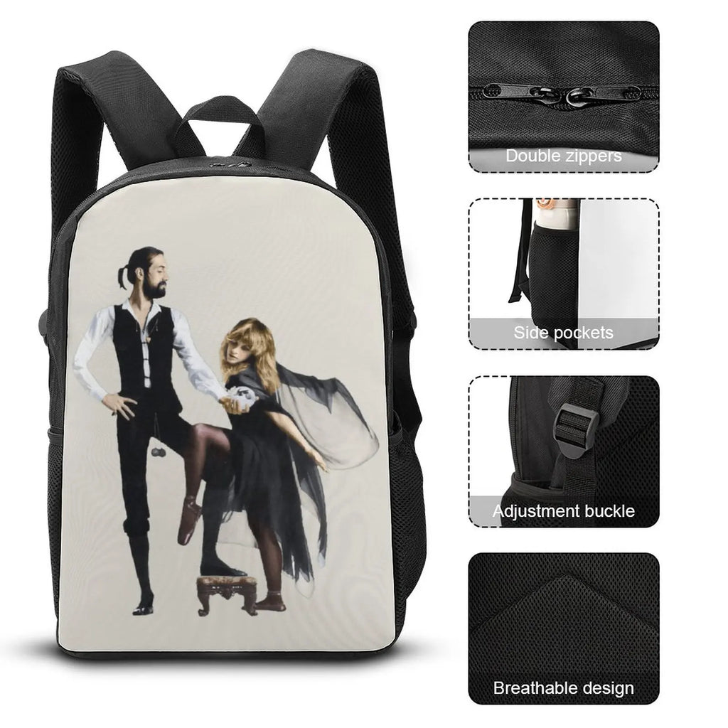 Vintage Retro 17" Shoulder Backpack for Schools Rumours Blanket