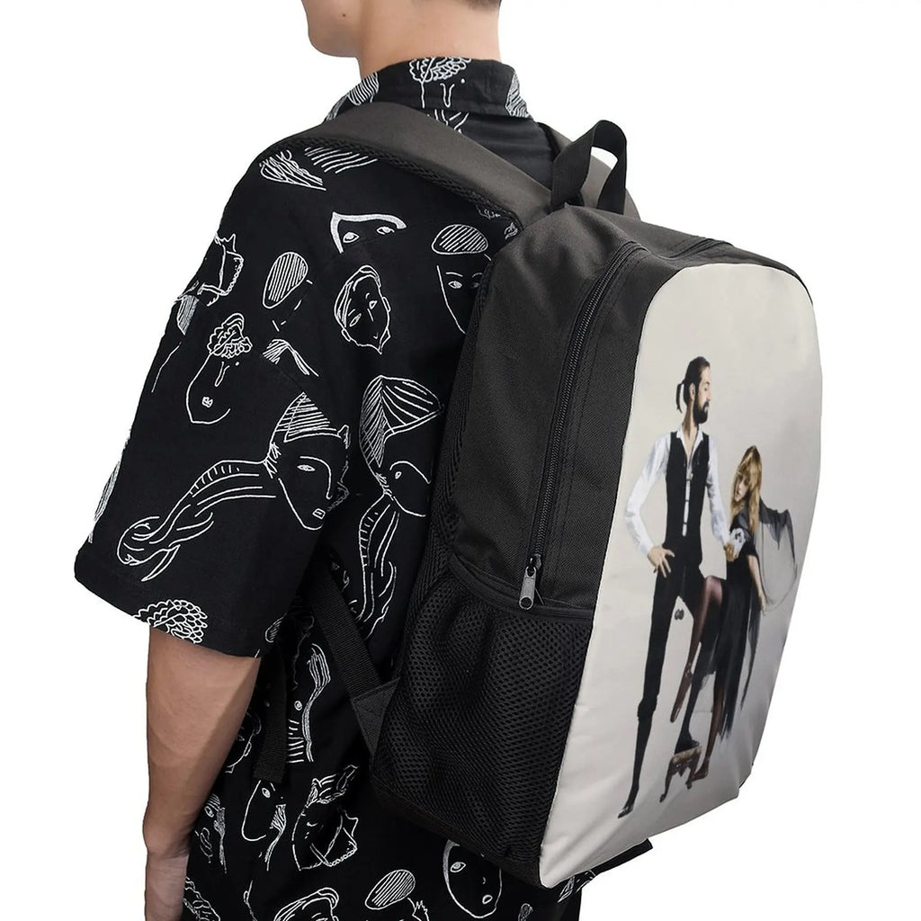 Vintage Retro 17" Shoulder Backpack for Schools Rumours Blanket