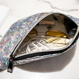 Flicker Waist Bags Women Candy Fanny Pack Female Belt Bag Geometric Waist Packs