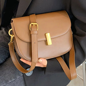 Women Leather Messenger Bag Mini Shoulder Handbag
