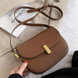 Women Leather Messenger Bag Mini Shoulder Handbag