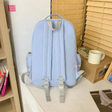 Cartoon Bear Pendant Letter Print Female Student Backpack