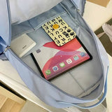 Cartoon Bear Pendant Letter Print Female Student Backpack