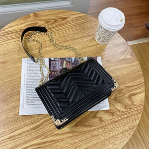 Embroidered Thread Shoulder Bag Small Handbag