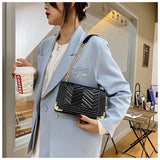 Embroidered Thread Shoulder Bag Small Handbag