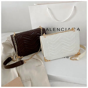 Embroidered Thread Shoulder Bag Small Handbag