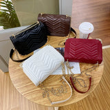 Embroidered Thread Shoulder Bag Small Handbag