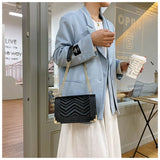 Embroidered Thread Shoulder Bag Small Handbag