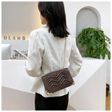 Embroidered Thread Shoulder Bag Small Handbag