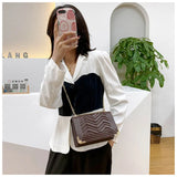 Embroidered Thread Shoulder Bag Small Handbag