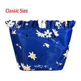 Floral Border Lining Zipper Pocket For OBag Mini Insert