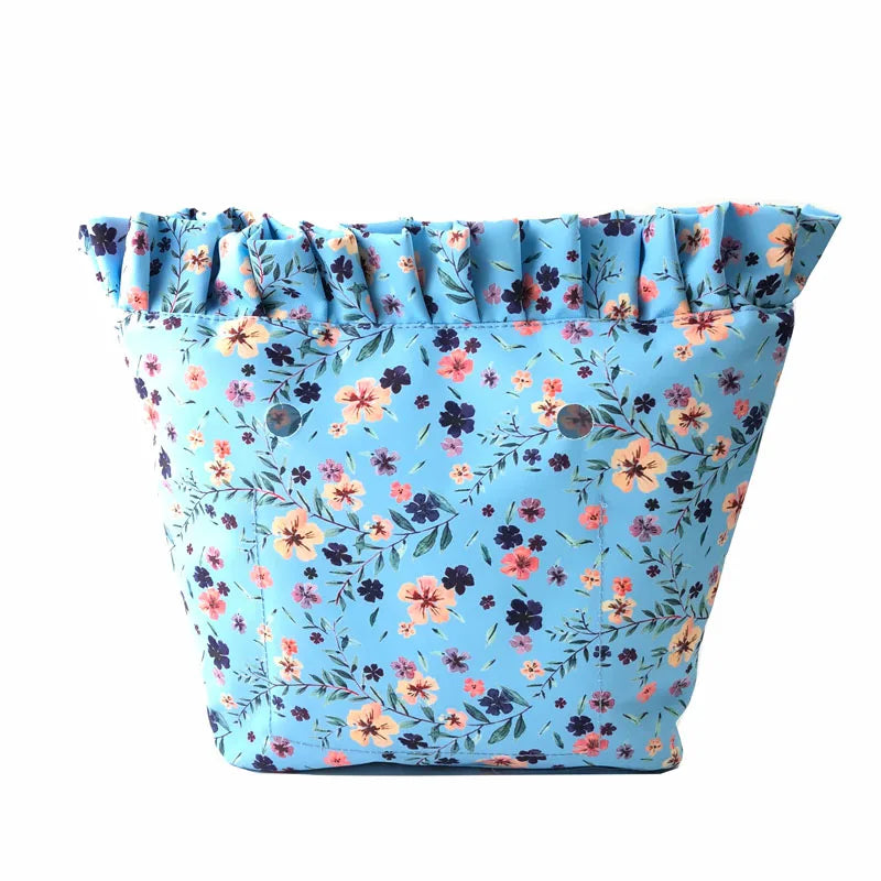 Colorful Floral Border Print Inner Pocket for O bag