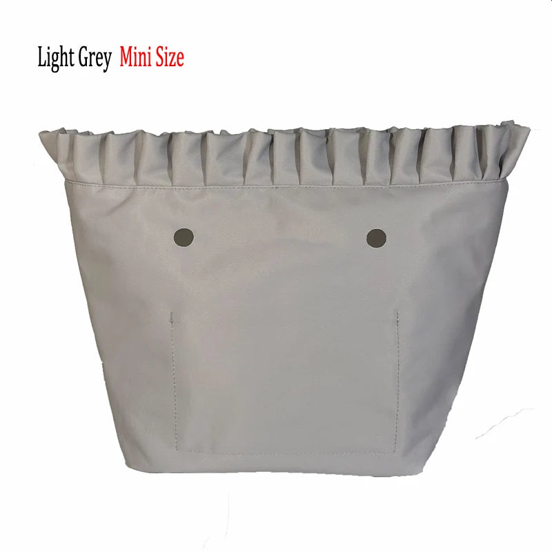 Floral Border Waterproof Lining Inner Zipper Pocket For O Bag Mini