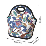 Floral Lunch Bags for Women Girls School Lunch Box Food Fruits Drinks Organizer