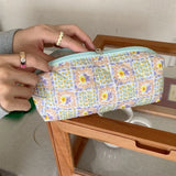Floral Makeup Brushes Storage Bag Cosmetics Organizers
