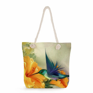 Floral Print Beach Bags High Capacity Handbags Tote Bags