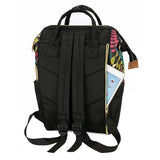 Floral Printed Backpack Mommy Bag Large Capacity Waterproof Antifouling Backpack