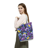 Floral Printed High Capacity Women Shoulder Bag Eco Friendly Tote