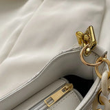 Floral Printed Underarm Bag Chains Shoulder Bag Summer Armpit Handbag