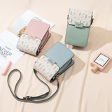 Floral Printed Women Leather Shoulder Bag Casual Crossbody Flap Bags